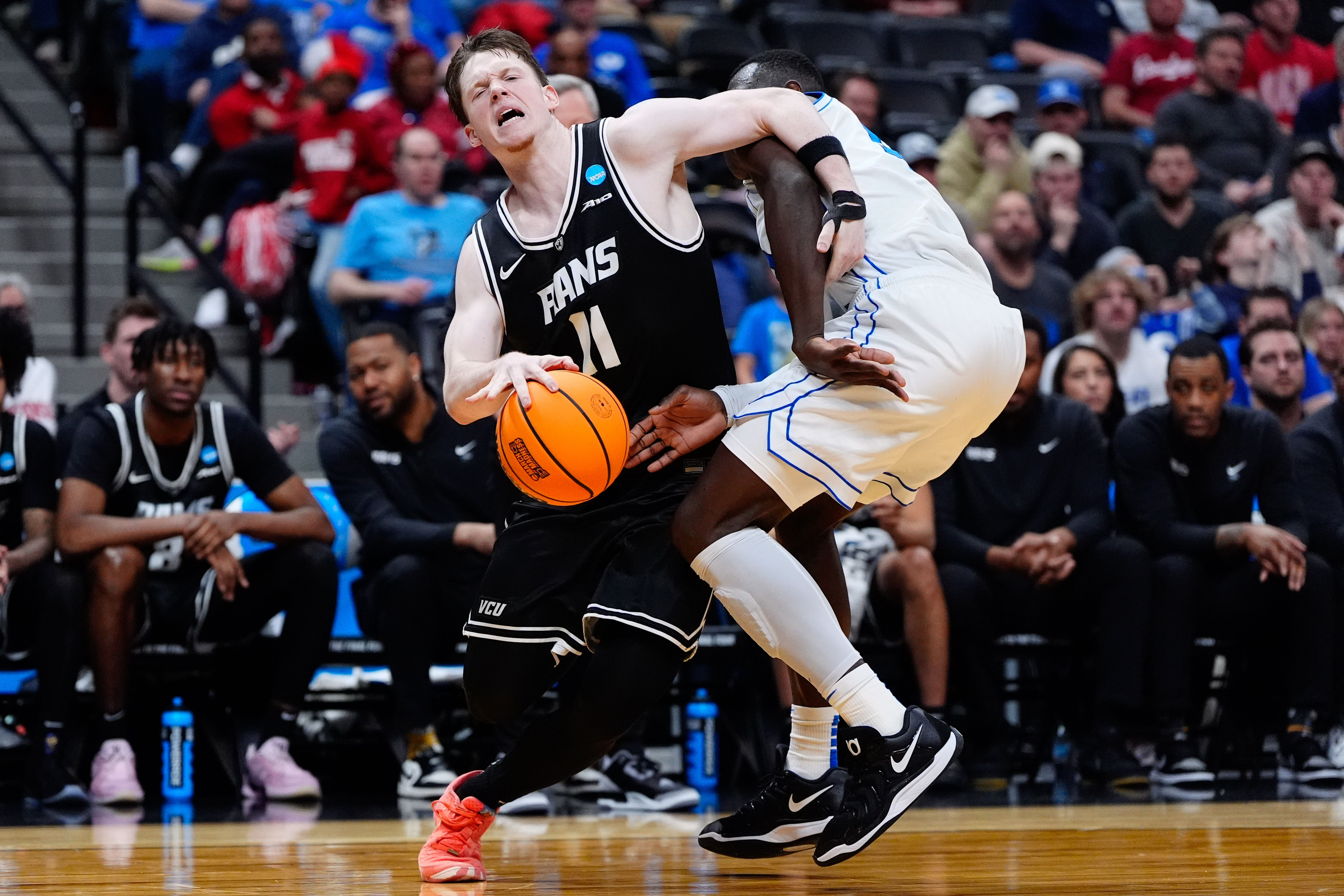VCU guard Max Shulga is a significant mid-major NBA Draft prospect. (Photo Credit: IMAGN)